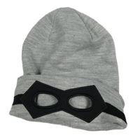 Šedo-černá čepice s maskou na oči H&M