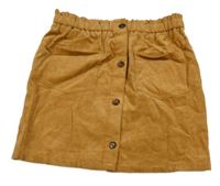 Okrová manšestrová sukně Nutmeg