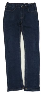 Tmavomodré skinny fit rifle H&M