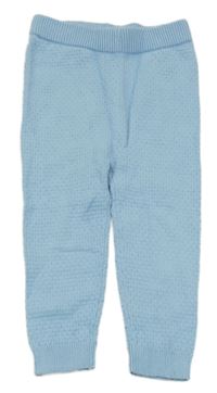 Světlemodré pletené tepláky Lupilu