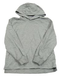 Sivá melírovaná mikina s kapucňou S. Oliver
