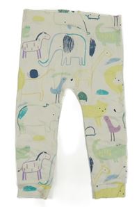 Smetanové lehké tepláky se zvířátky George