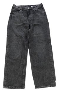 Tmavošedé loose fit rifle H&M