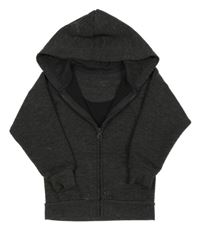 Tmavosivá prepínaci mikina s kapucňou Primark
