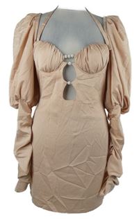 Dámské pudrové společenské minišaty MissPap 