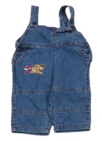 Modré na traké rifle s psíkom