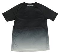 Černo-bílé sportovní funkční tričko H&M
