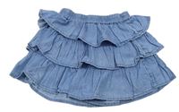 Modré rifľové sukňové kraťasy M&S
