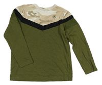 Khaki-béžové vzorované triko George 