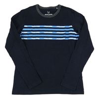 Tmavomodré tričko s logom Jack & Jones