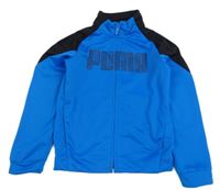 Černo-modrá sportovní propínací mikina Puma
