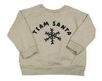 Béžová mikina s nápisom a vločkou George