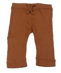 Skořicové rebrované tepláky Matalan