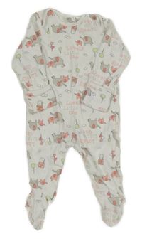 Biely overal so slonmi M&Co.