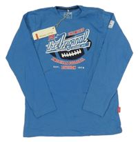 Nové - Modré triko s nápisem Name it