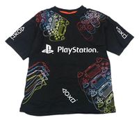 Čierne tričko s ovladači - PlayStation