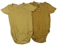 2x - Béžové + hnědé body H&M