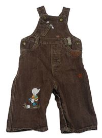 Hnědé laclové rifle se slonem Mothercare