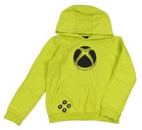 Limetková mikina X-box s kapucňou zn. Pep&Co.