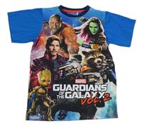 Safírové tričko s potiskem Střážci galaxie Marvel 