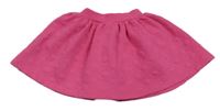Ružová tepláková kolová sukňa