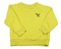Žltá mikina s dinosaurom H&M