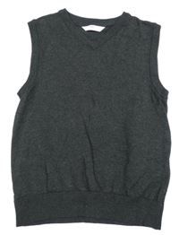 Tmavosivá svetrová vesta M&S