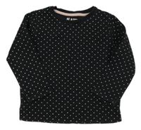 Čierna mikina s bodkami F&F