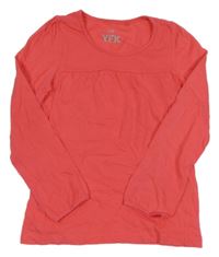 Ružové tričko s nařasením Y.F.K.