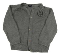 Sivý prepínaci sveter s mašlou Kiabi