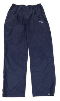 Tmavomodré šušťákové nepromokavé funkčné nohavice s logom Peter Storm