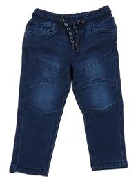 Tmavomodré teplákové rifle Lupilu