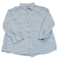 Modro-bílá pruhovaná halenka Page one young