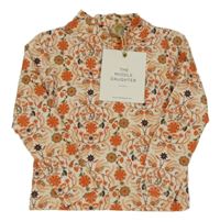 Nové - Smetanové triko se vzorem The Middle Daughter