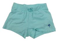 Svetlomodré teplákové kraťasy s palmou C&A