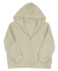 Smotanová vzorovaná prepínaci mikina s kapucňou Shein