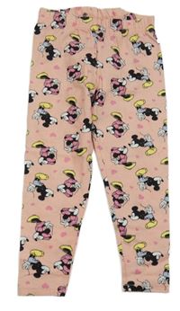 Broskvové legíny s Minnií Disney