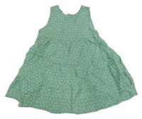 Zeleno-biele bodkovaná é šaty H&M