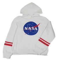 Bílá mikina Nasa s kapucňou H&M