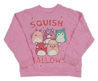 Svetloružová mikina s potiskem Squish Mallows Nutmeg