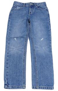 Modré šisované slim rifle s prošoupáním Denim Co.