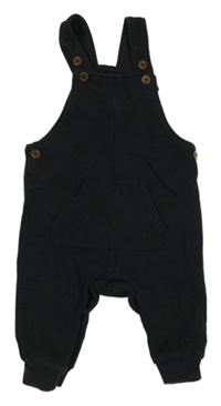 Černé melírované laclové tepláky s kapsou F&F