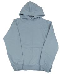 Světlemodrošedá mikina s kapsou a kapucí H&M
