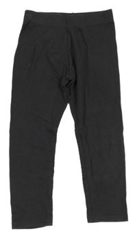 Tmavošedé žebrované legíny Nutmeg