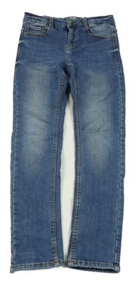 Modré skinny teplákové rifle KIABI