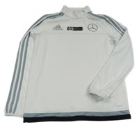 Bielo-sivo-čierna funkčná športová mikina Adidas