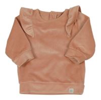 Světleskořicová plyšová mikina s volánky Silver Cross