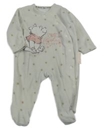 Smetanový fleecový overal s Pú a hvězdičkami George