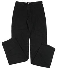 Černé skinny fit teplákové rifle H&M