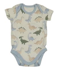 Smetanovo-svetlomodré body s dinosaurami Matalan